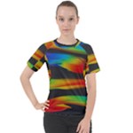 Colorful Background Women s Sport Raglan T-Shirt