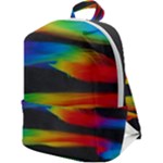 Colorful Background Zip Up Backpack