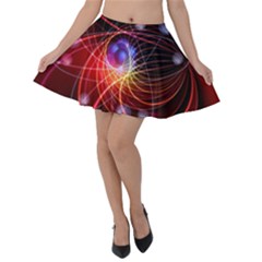 Physics Quantum Physics Particles Velvet Skater Skirt by Sarkoni
