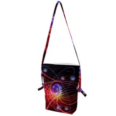 Physics Quantum Physics Particles Folding Shoulder Bag by Sarkoni