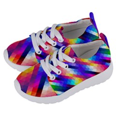 Abstract Background Colorful Pattern Kids  Lightweight Sports Shoes