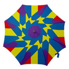 Colorful Red Yellow Blue Purple Hook Handle Umbrellas (small) by Grandong