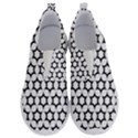 Pattern Star Repeating Black White No Lace Lightweight Shoes View1