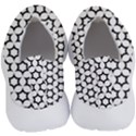 Pattern Star Repeating Black White No Lace Lightweight Shoes View4