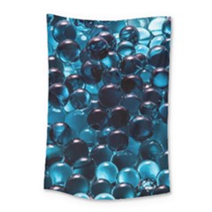 Blue Abstract Balls Spheres Small Tapestry by Amaryn4rt