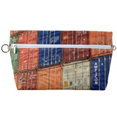 Blue White Orange And Brown Container Van Handbag Organizer by Amaryn4rt