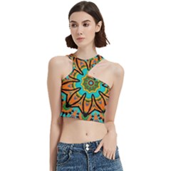 Color Abstract Pattern Structure Cut Out Top