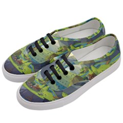Cartoon Network Mountains Landscapes Seas Illustrations Adventure Time Rivers Women s Classic Low Top Sneakers by Sarkoni