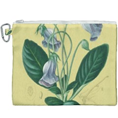 Botanical Plants Green Canvas Cosmetic Bag (xxxl)