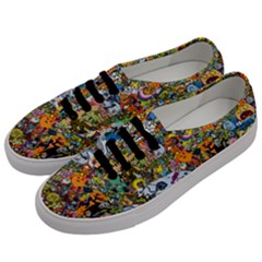 Cartoon Characters Tv Show  Adventure Time Multi Colored Men s Classic Low Top Sneakers by Sarkoni