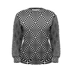 Background Pattern Halftone Black White Women s Sweatshirt by Pakjumat