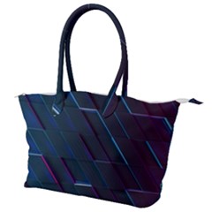 Glass Scifi Violet Ultraviolet Canvas Shoulder Bag by Pakjumat