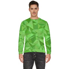 Mosaic Tile Geometrical Abstract Men s Fleece Sweatshirt by Pakjumat