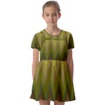 Zig Zag Chevron Classic Pattern Kids  Short Sleeve Pinafore Style Dress