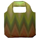 Zig Zag Chevron Classic Pattern Premium Foldable Grocery Recycle Bag