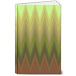 Zig Zag Chevron Classic Pattern 8  x 10  Softcover Notebook