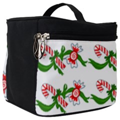 Sweet Christmas Candy Cane Make Up Travel Bag (big) by Modalart