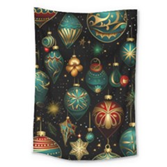 Christmas Ornaments Large Tapestry by Modalart