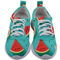 Watermelon Fruit Slice Kids Athletic Shoes by Bedest