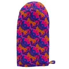Purple Blue Abstract Pattern Microwave Oven Glove