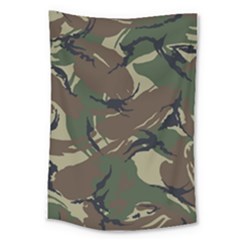 Camouflage Pattern Fabric Large Tapestry by Bedest