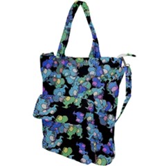 Chromatic Creatures Dance Wacky Pattern Shoulder Tote Bag by dflcprintsclothing