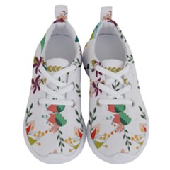 Floral Backdrop Pattern Flower Running Shoes by Ravend
