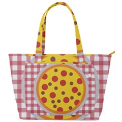 Pizza Table Pepperoni Sausage Back Pocket Shoulder Bag  by Ravend