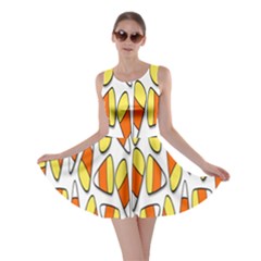 Candy Corn Halloween Candy Candies Skater Dress by Ravend