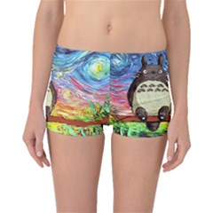 Totoro Starry Night Art Van Gogh Parody Boyleg Bikini Bottoms by Modalart