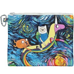 Adventure Time Art Starry Night Van Gogh Canvas Cosmetic Bag (xxxl) by Modalart