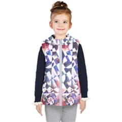 Abstract Art Work 1 Kids  Hooded Puffer Vest by mbs123