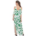 Leaves Foliage Green Wallpaper Maxi Chiffon Cover Up Dress View2