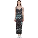 Abstract Colorful Texture V-Neck Camisole Jumpsuit View1