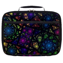 Stained Glass Crystal Art Full Print Lunch Bag by Pakjumat