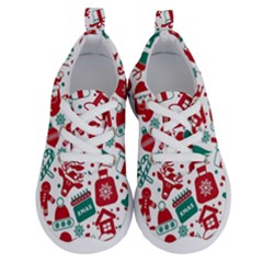 Background Vector Texture Christmas Winter Pattern Seamless Running Shoes by Pakjumat