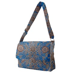 Flower Mandala Pattern Full Print Messenger Bag (s) by Pakjumat