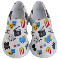 Cinema Icons Pattern Seamless Signs Symbols Collection Icon Kids Lightweight Slip Ons