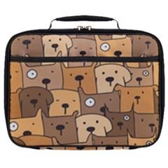 Cute Dog Seamless Pattern Background Full Print Lunch Bag by Pakjumat