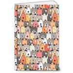 Cute Dog Seamless Pattern Background 8  x 10  Hardcover Notebook