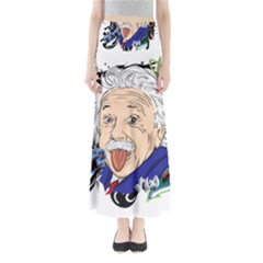 Albert Einstein Physicist Full Length Maxi Skirt by Maspions