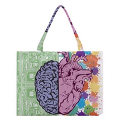 Brain Heart Balance Emotion Medium Tote Bag by Maspions