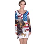 American Eagle Clip Art Long Sleeve Nightdress