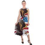 American Eagle Clip Art Midi Tie-Back Chiffon Dress