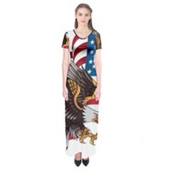 American Eagle Clip Art Short Sleeve Maxi Dress by Maspions