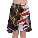 American Eagle Clip Art Chiffon Wrap Front Skirt