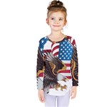 American Eagle Clip Art Kids  Long Sleeve T-Shirt