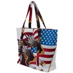 American Eagle Clip Art Zip Up Canvas Bag