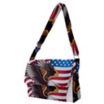 American Eagle Clip Art Full Print Messenger Bag (M)