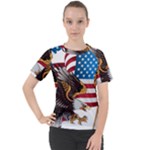 American Eagle Clip Art Women s Sport Raglan T-Shirt